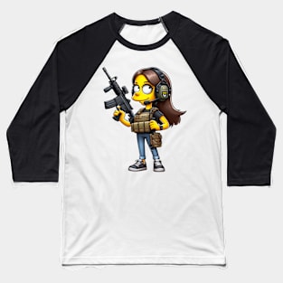 Tactical Yellow People Baseball T-Shirt